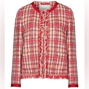 Seventy Sergio Tegon Pink Red Tweed Blazer